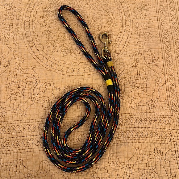 Rainbow braided dog leash - Picture 1 of 3